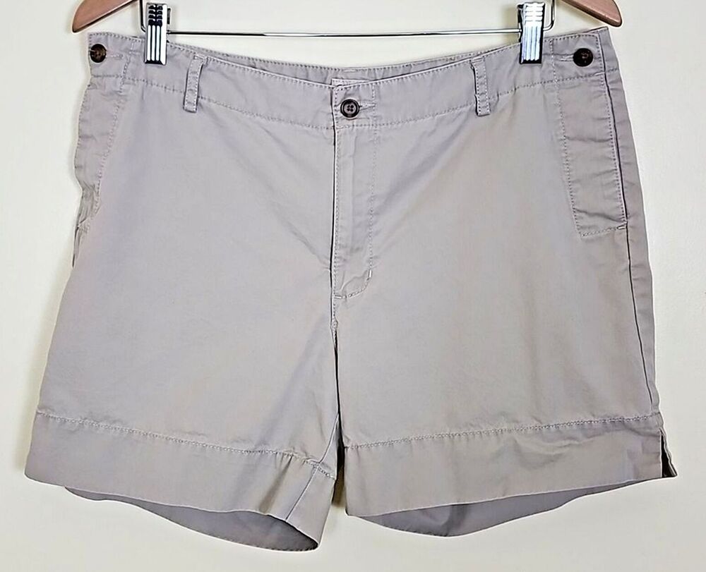 Eddie Bauer Vashon Fit Women's Khaki Classic Everyday Shorts, Size 12
